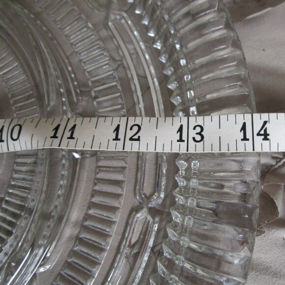 divided molded glass serving platter